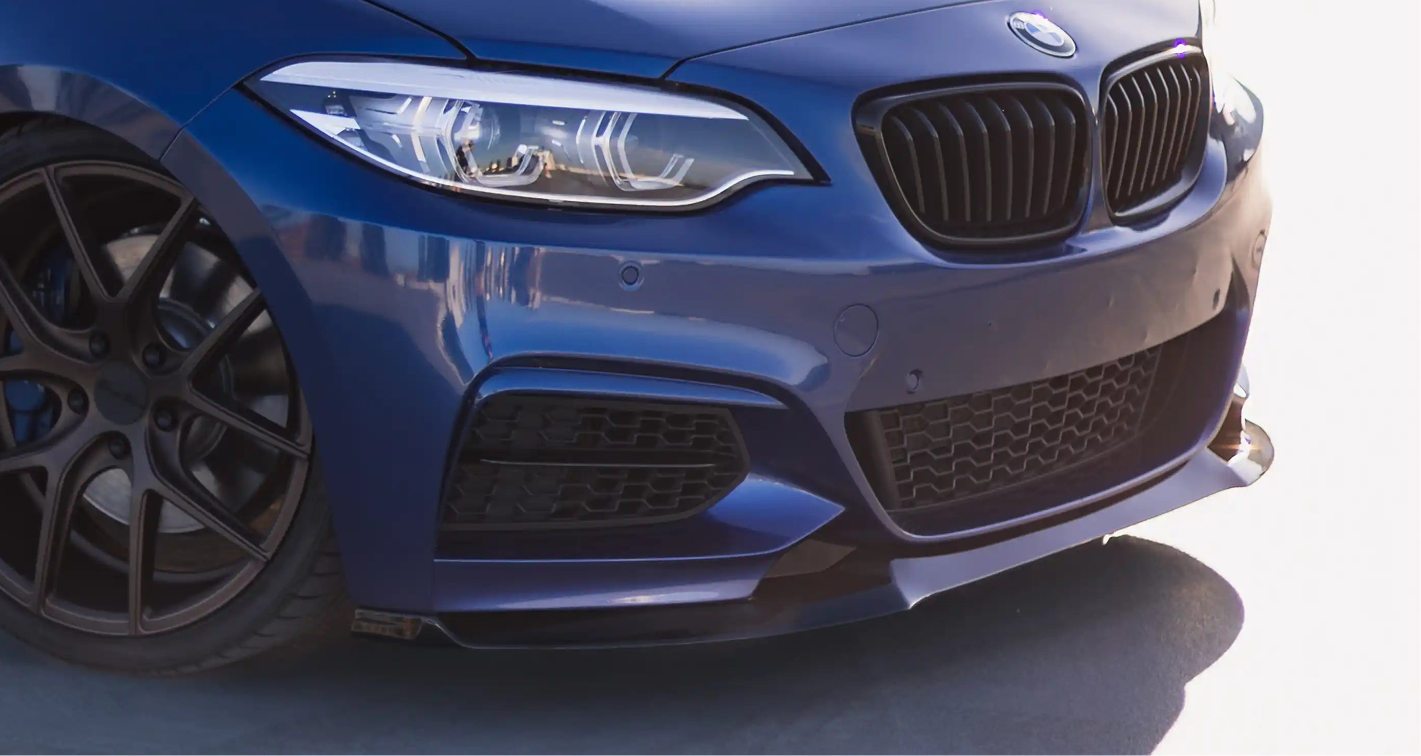 Zaero Design EVO-1 Gloss Black Front Splitter - BMW F22/F23 M235i/M240i