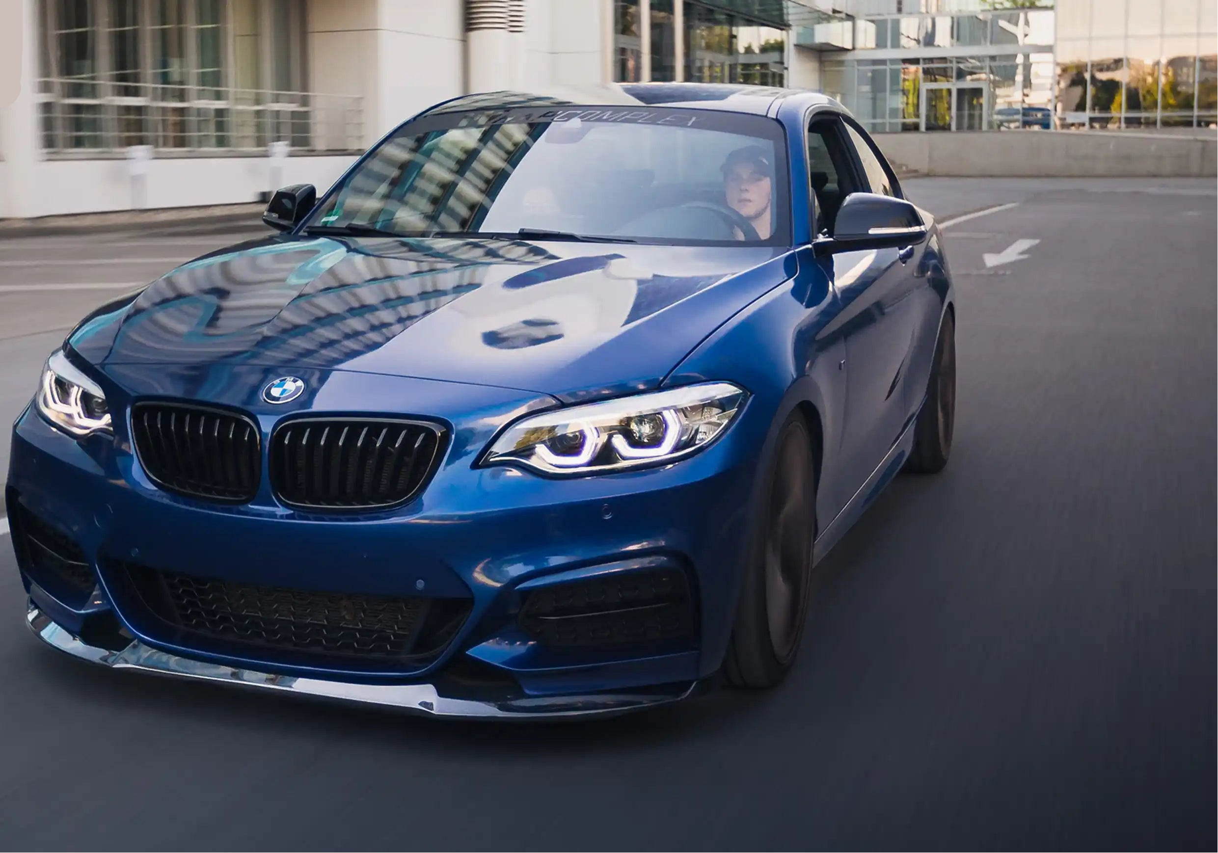 Zaero Design EVO-1 Gloss Black Front Splitter - BMW F22/F23 M235i/M240i