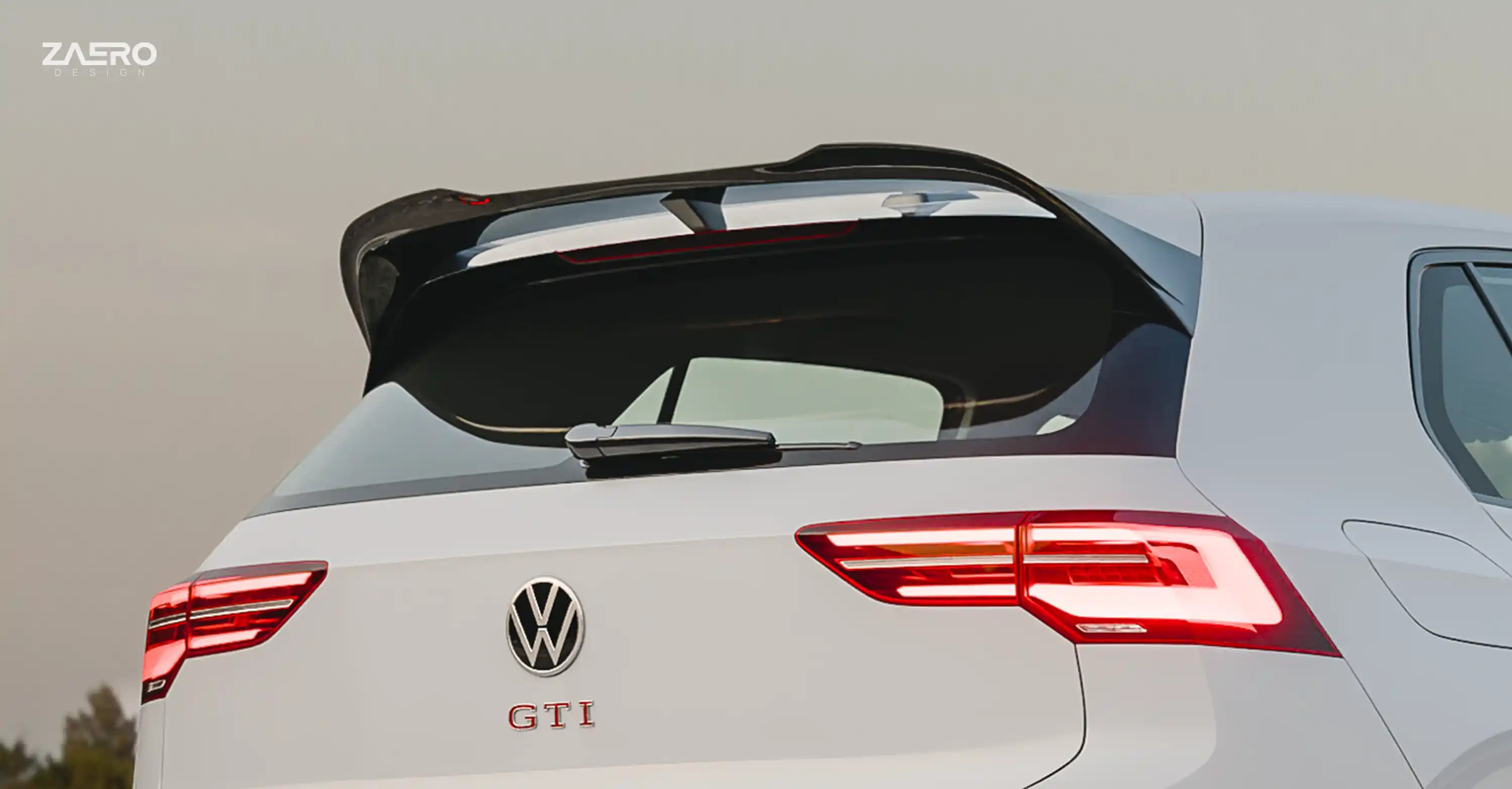 Zaero Design EVO-1 Gloss Black Rear Spoiler - VW Golf R & Golf GTI Clubsport MK8/MK8.5