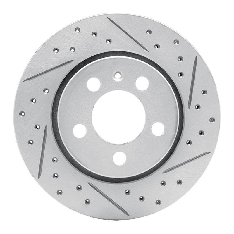 R1 Concepts 00-06 Audi Tt Quattro Rear Right Drilled & Slotted Geo-Carbon Rotor