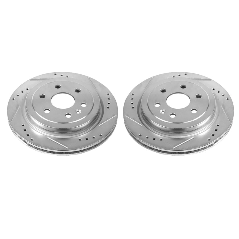 PowerStop 10-16 Cadillac SRX Rear Evolution Drilled & Slotted Rotors - Pair