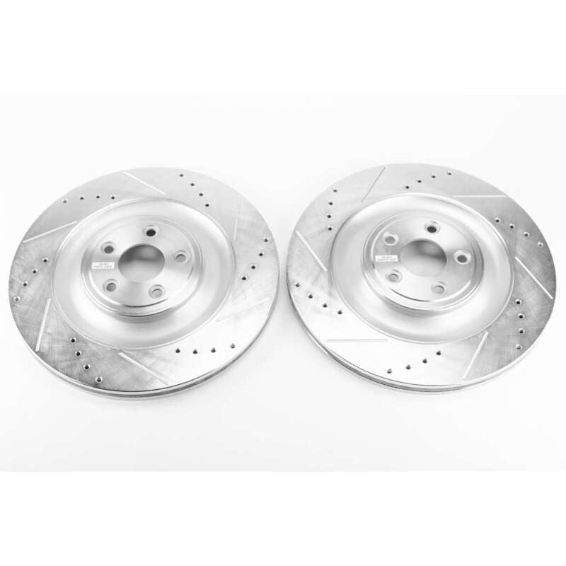 PowerStop 14-19 Jaguar F-Type Rear Evolution Drilled & Slotted Rotors - Pair