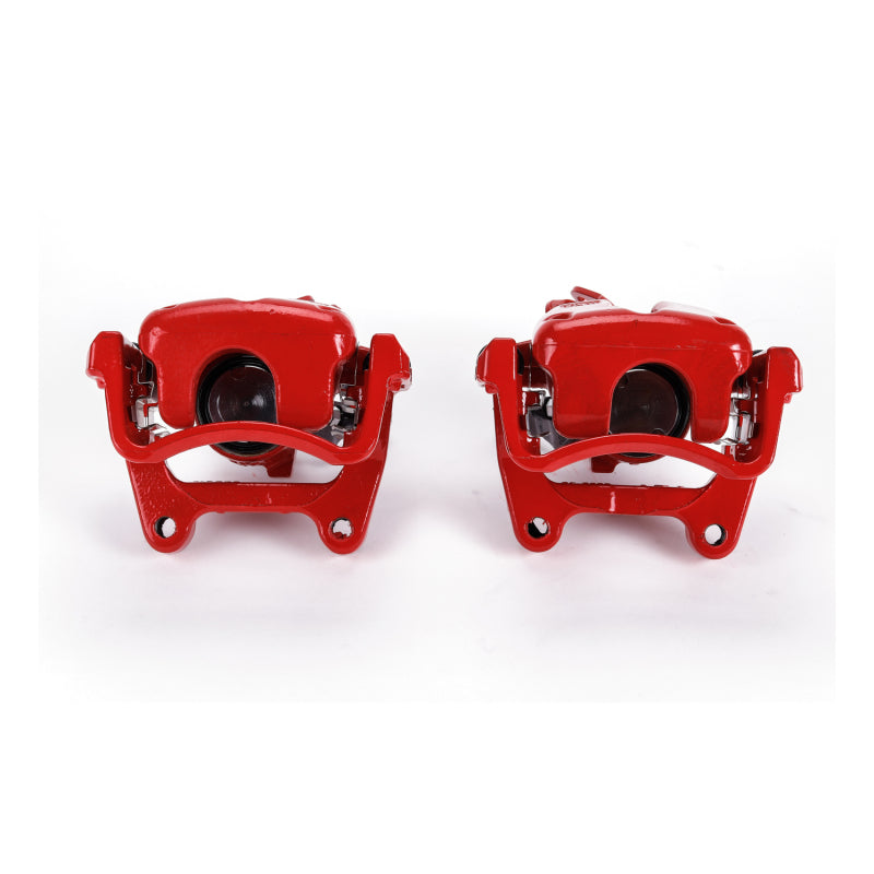 PowerStop 06-08 Audi A3 Rear Red Calipers w/Brackets - Pair