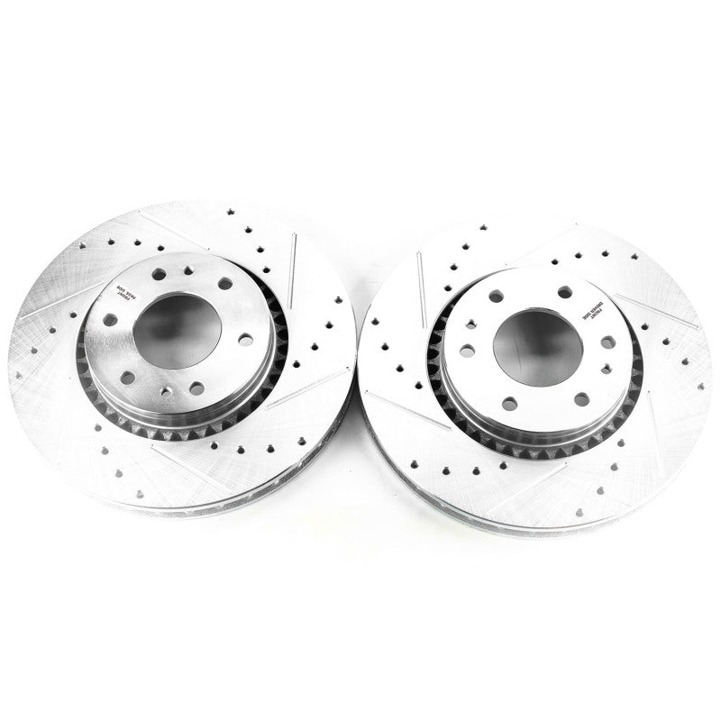 PowerStop 04-07 Buick Rainier Front Evolution Drilled & Slotted Rotors - Pair