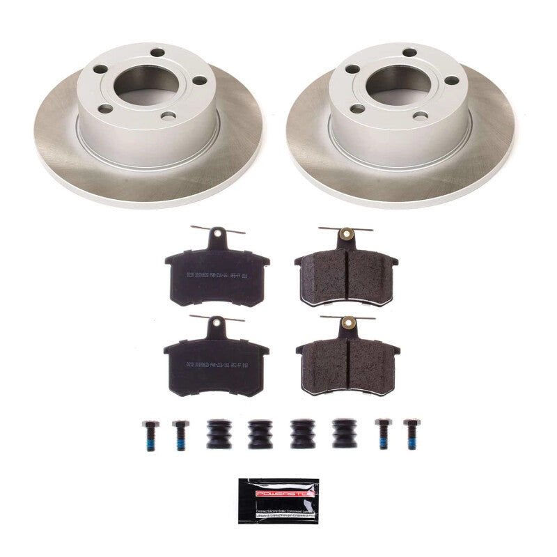 PowerStop 95-98 Audi A6 Quattro Rear Semi-Coated Rotor Kit