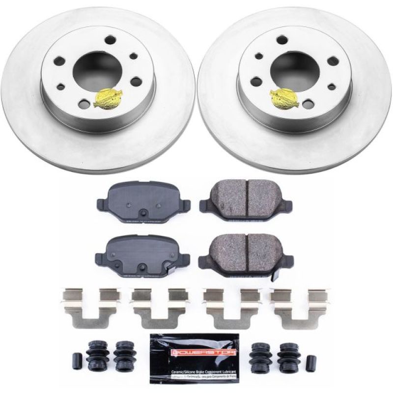 PowerStop 12-18 Fiat 500 Rear Z23 Evolution Sport Coated Brake Kit
