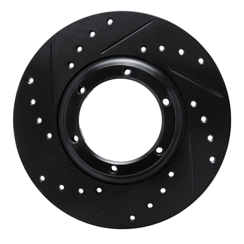 R1 Concepts 71-83 Renault R15 Front Left Rear Left Drilled & Slotted Black Brake Rotor