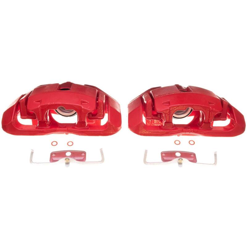 PowerStop 08-10 BMW 535i Front Red Calipers w/Brackets - Pair