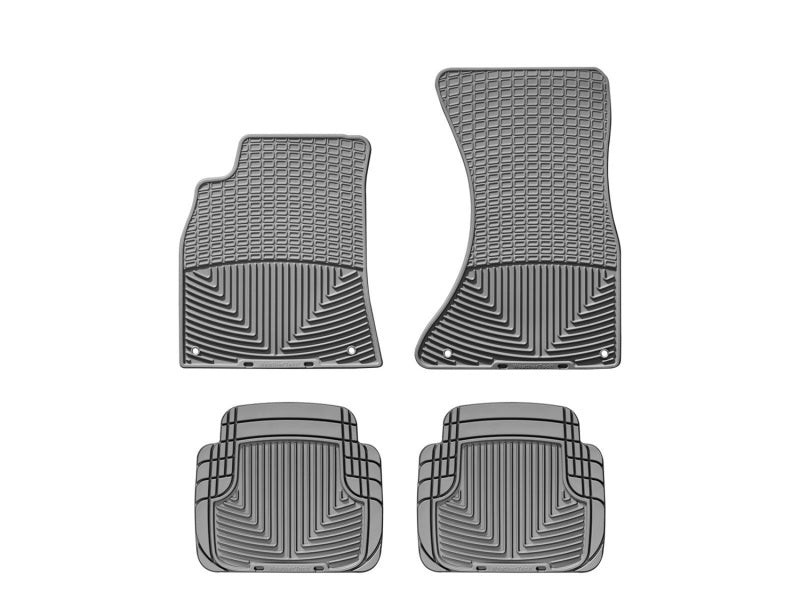 WeatherTech  09-11 Audi A4/S4/Rs4 Front And Rear Rubber Mats - Grey