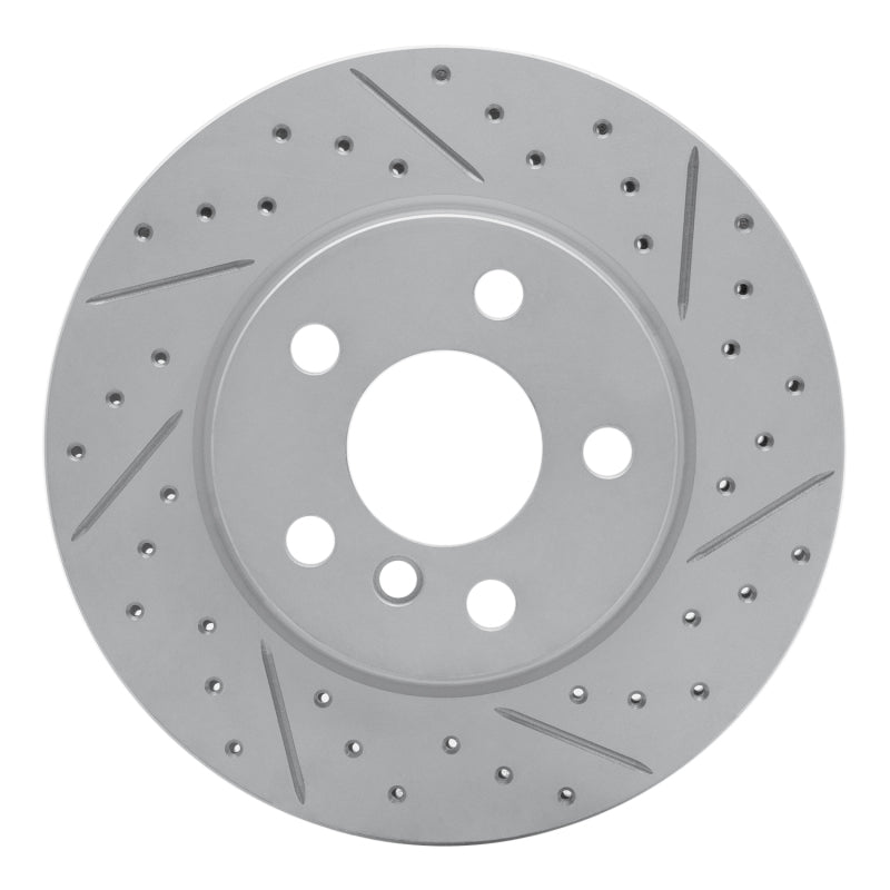 R1 Concepts 14-24 Mini Cooper (Excl Clubman Front Right Drilled & Slotted Geo-Carbon Rotor