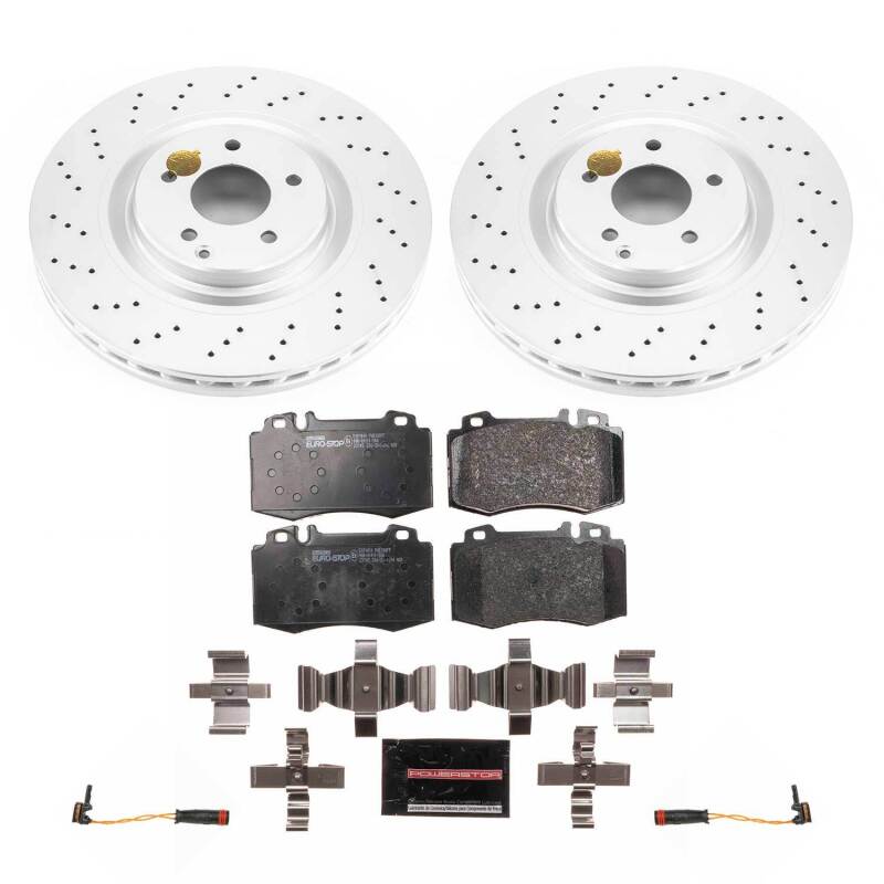PowerStop 02-04 Mercedes-Benz C32 AMG Front Euro-Stop Brake Kit