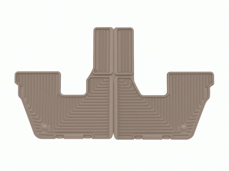WeatherTech 21-23 Jeep Grand Cherokee L (6 Passenger Seating) Rear All-Weather Floor Mats - Tan
