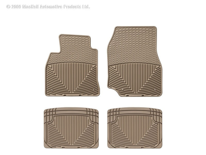 WeatherTech  80-98 Porsche 911 Front And Rear Rubber Mats - Tan