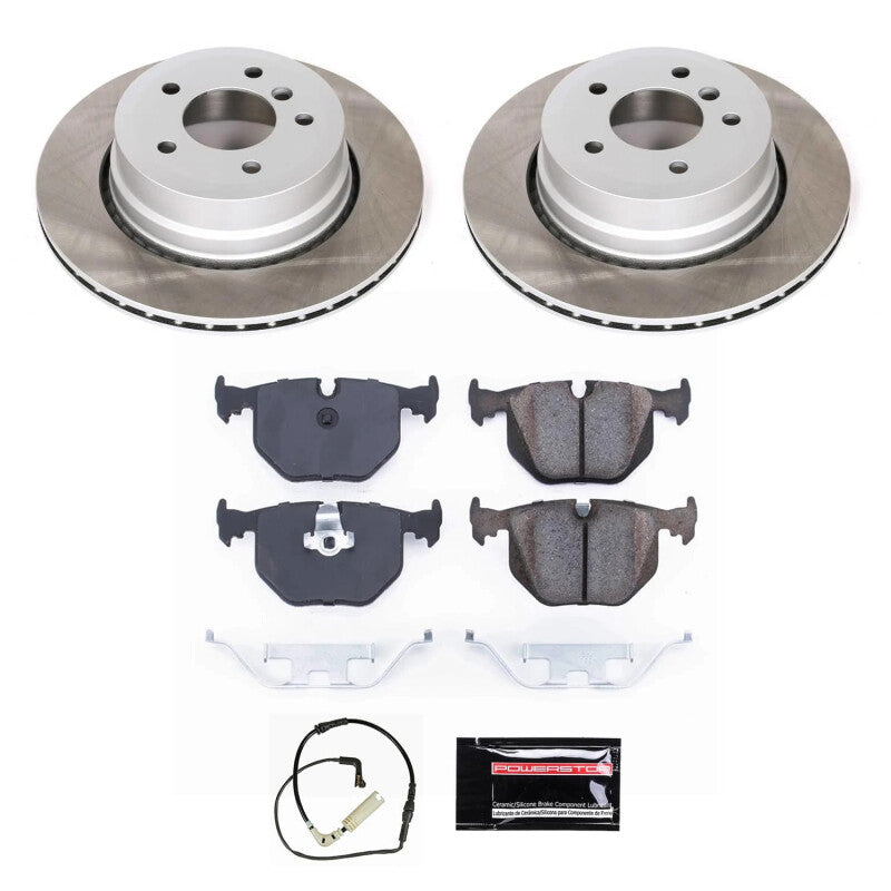PowerStop 2008 BMW 535xi Rear Semi-Coated Rotor Kit