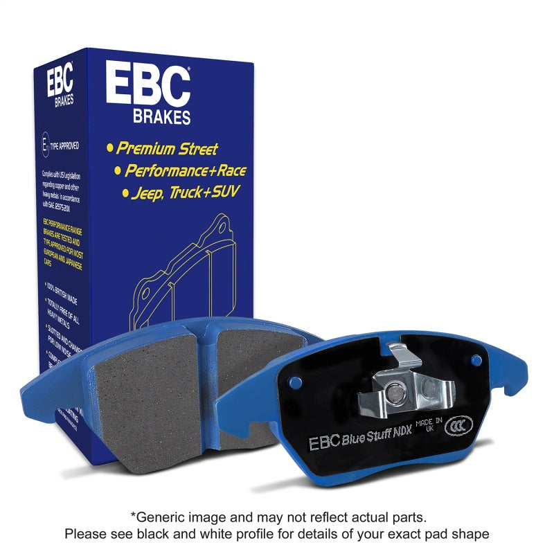 EBC 06-09 Audi RS4 4.2 (Cast Iron Rotors) Bluestuff Rear Brake Pads