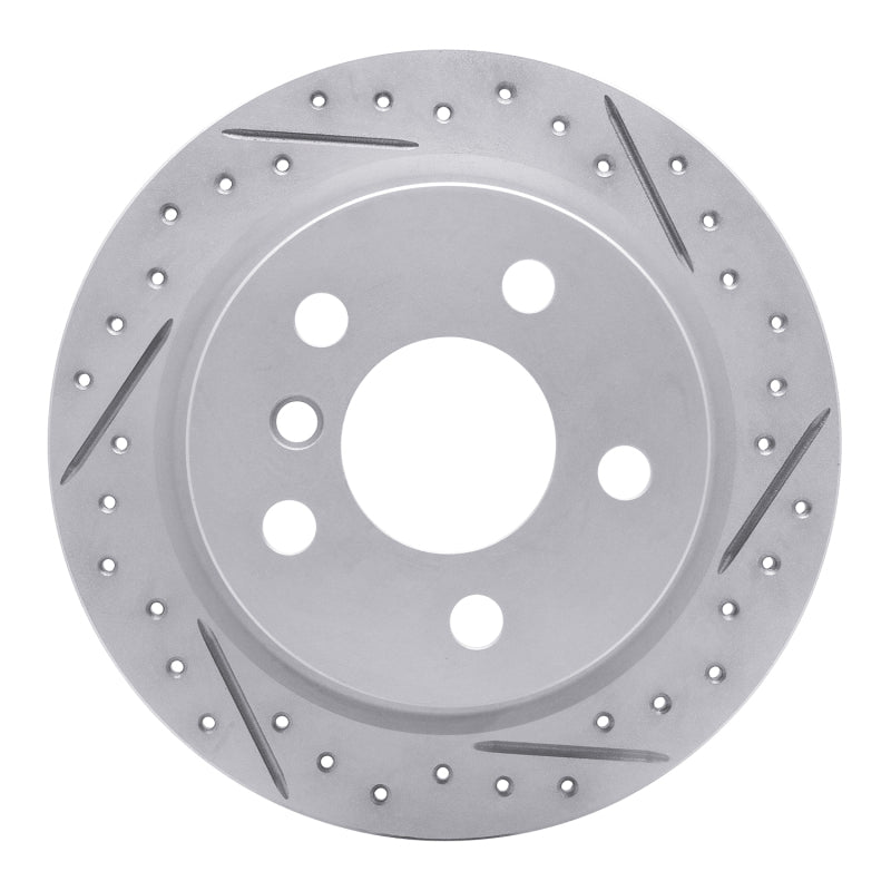 R1 Concepts 14-24 Mini Cooper (Excl Clubman Rear Right Drilled & Slotted Geo-Carbon Rotor