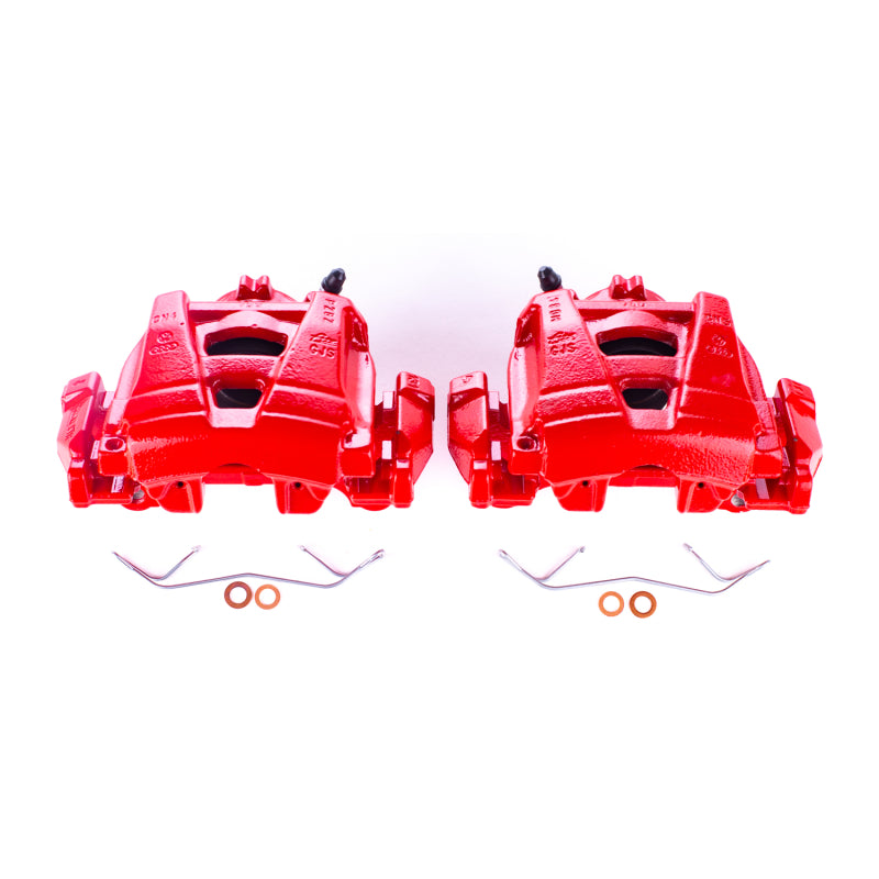 PowerStop 15-18 Audi Q3 Front Red Calipers w/Brackets - Pair