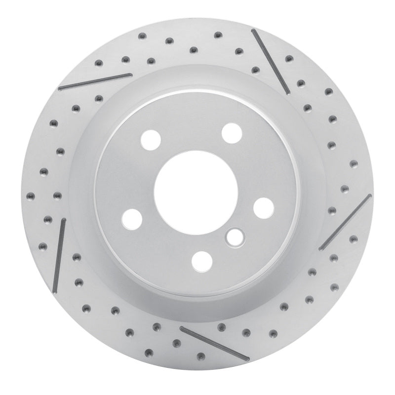 R1 Concepts 16-26 BMW X1 (USA/Canada) Rear Right Drilled & Slotted Geo-Carbon Rotor