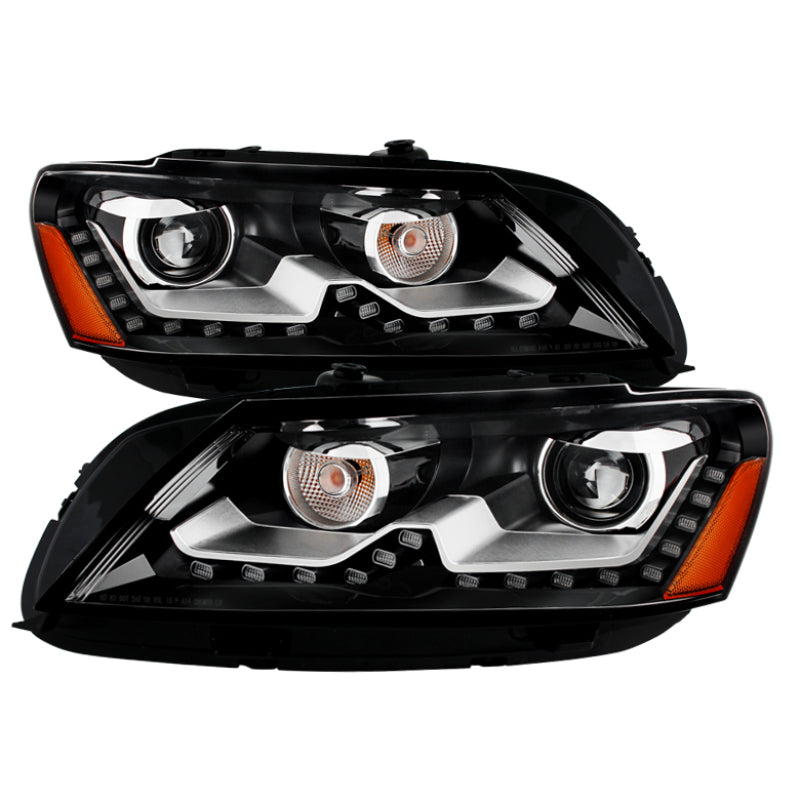 SPYDER Xtune Volkswagen Passat 12-14 OE Projector Headlights Not Compatible w/ Hid Black PRO-JH-VP12-NA-BK