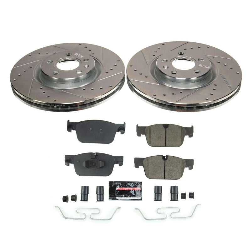 PowerStop 18-22 Volvo XC60 Front Z23 Evolution Brake Kit