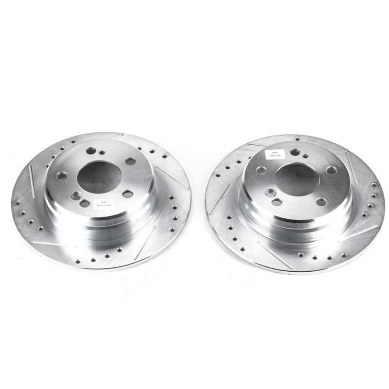 PowerStop 90-93 Mercedes-Benz 300SL Rear Evolution Drilled & Slotted Rotors - Pair
