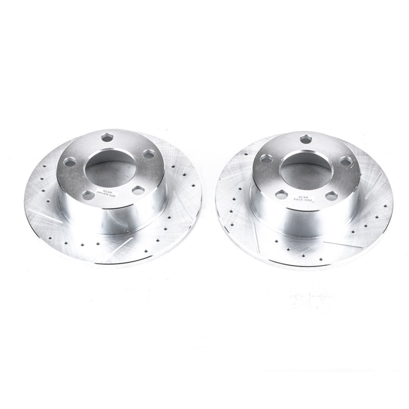 PowerStop 95-04 Audi A6 Rear Evolution Drilled & Slotted Rotors - Pair