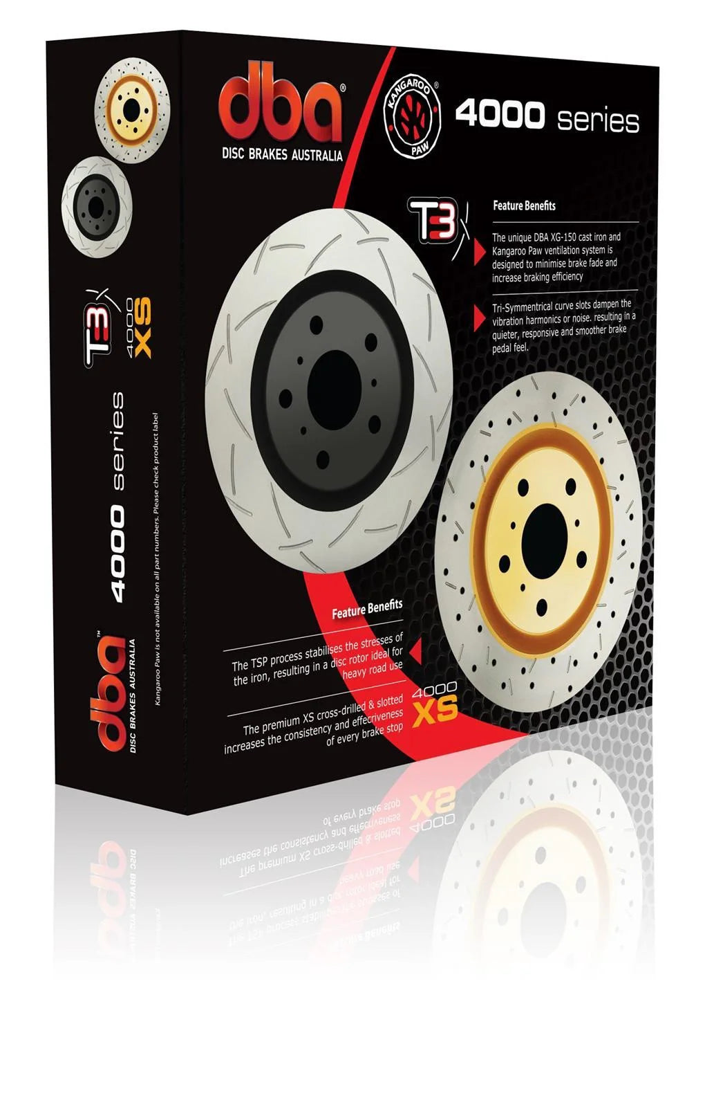 DBA 22-23 Audi A4 (w/350mm Front Rotor) Front 4000 Series Standard Rotor