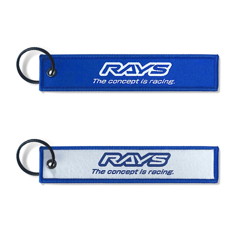 Rays Wheels Official Key Tag 24S 142mm x 29mm Key Ring 30mm