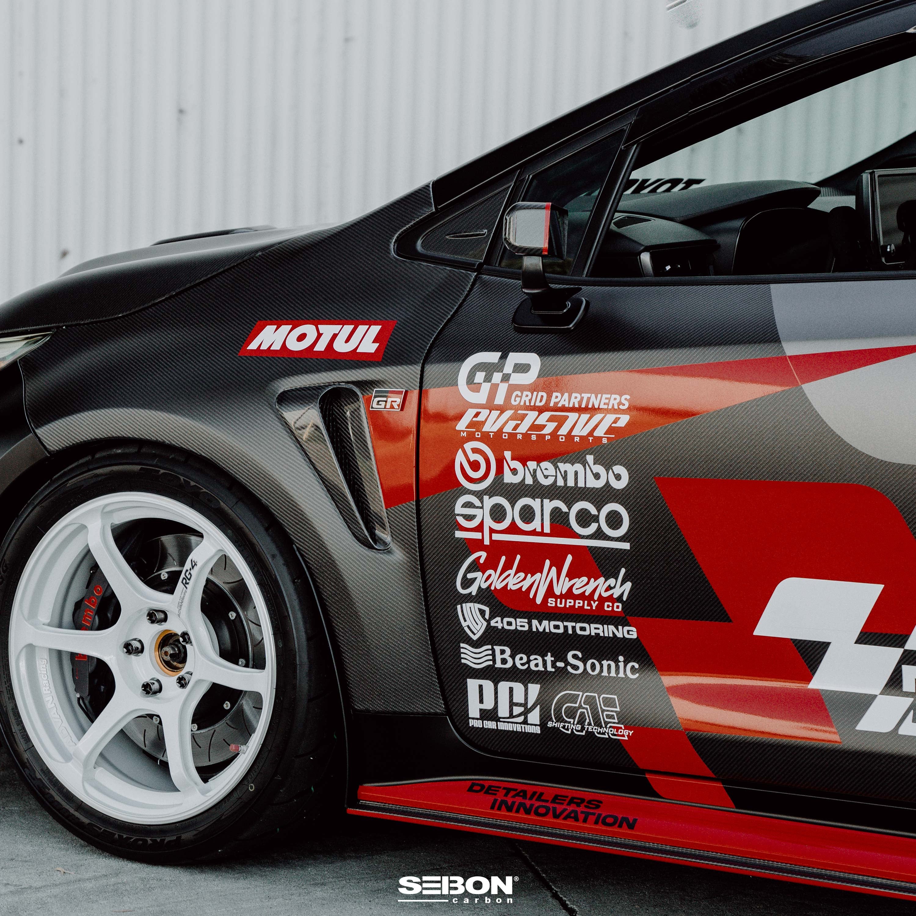 Seibon 2023+ Toyota GR Corolla Carbon Fiber Doors - Front (Pair)