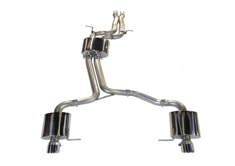 AWE Tuning Non-Resonated Exhaust System (Downpipe-Back) Diamond Black Tips - Audi 8R Q5 3.2L