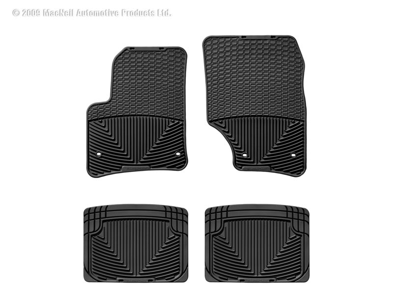 WeatherTech  03-10 Porsche Cayenne Front And Rear Rubber Mats - Black