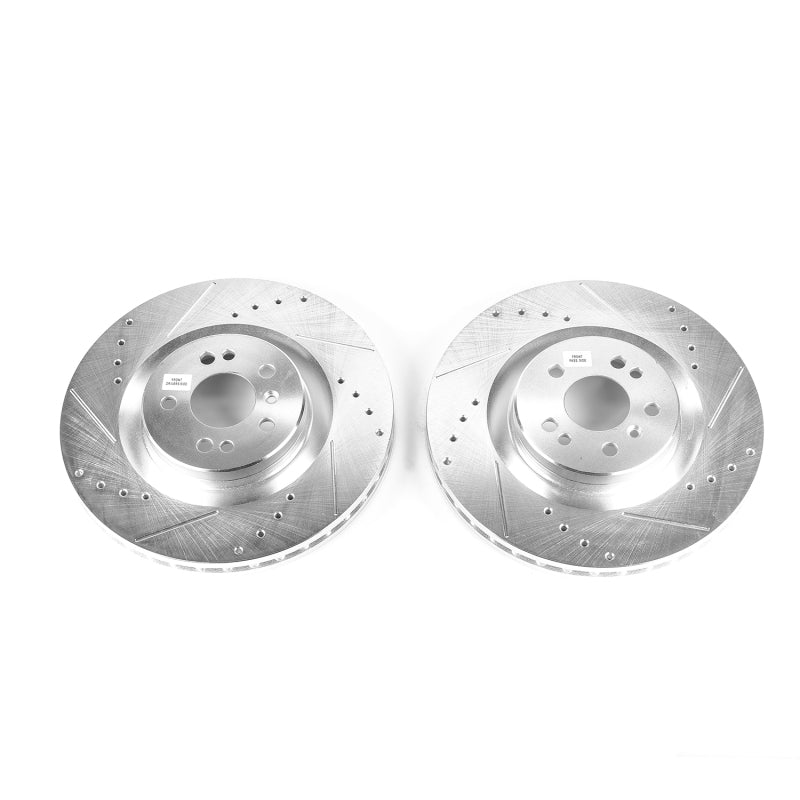 PowerStop 05-06 Mercedes-Benz G55 AMG Front Evolution Drilled & Slotted Rotors - Pair