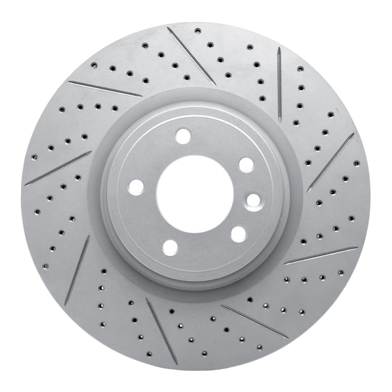 R1 Concepts 18-24 Land Rover Range Rover Sport Front Right Drilled & Slotted Geo-Carbon Rotor
