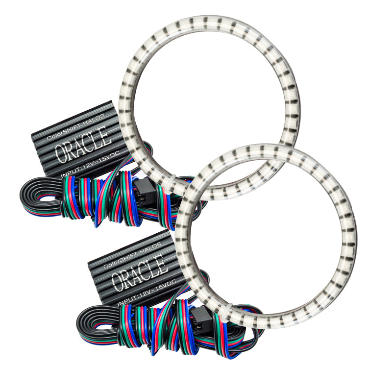 Oracle Lighting Oracle Jaguar XK8 10-12 LED Waterproof Fog Halo Kit - ColorSHIFT