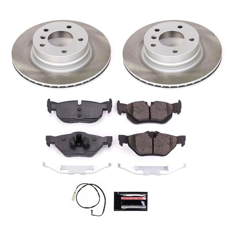 PowerStop 07-10 BMW 328i Rear Semi-Coated Rotor Kit