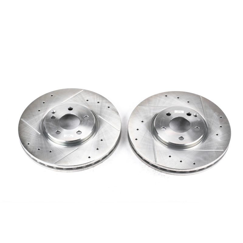 PowerStop 07-09 Mercedes-Benz E350 Front Evolution Drilled & Slotted Rotors - Pair