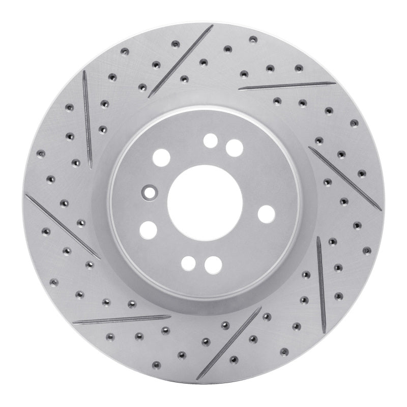 R1 Concepts 06-12 Mercedes-Benz R320 Front Left Drilled & Slotted Geo-Carbon Rotor