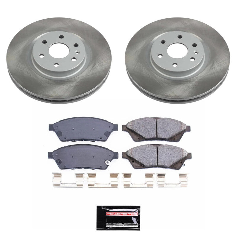 PowerStop 2011 Saab 9-4X Front Semi-Coated Rotor Kit