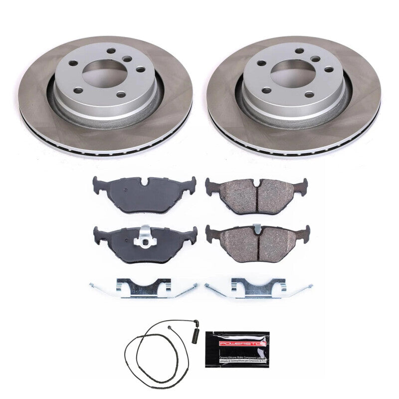 PowerStop 99-00 BMW 328i Rear Semi-Coated Rotor Kit