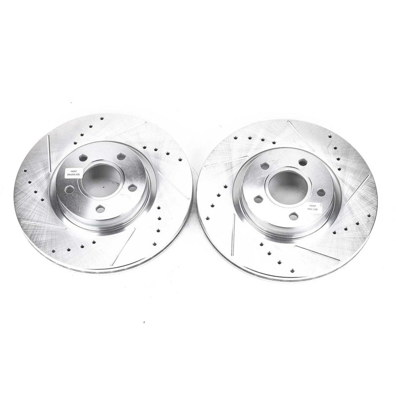 PowerStop 13-18 Ford C-Max Front Evolution Drilled & Slotted Rotors - Pair