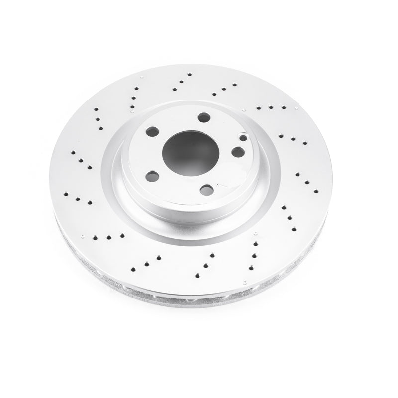 PowerStop 17-18 Mercedes-Benz SLC300 Front Evolution High Carbon Geomet Coated Rotor