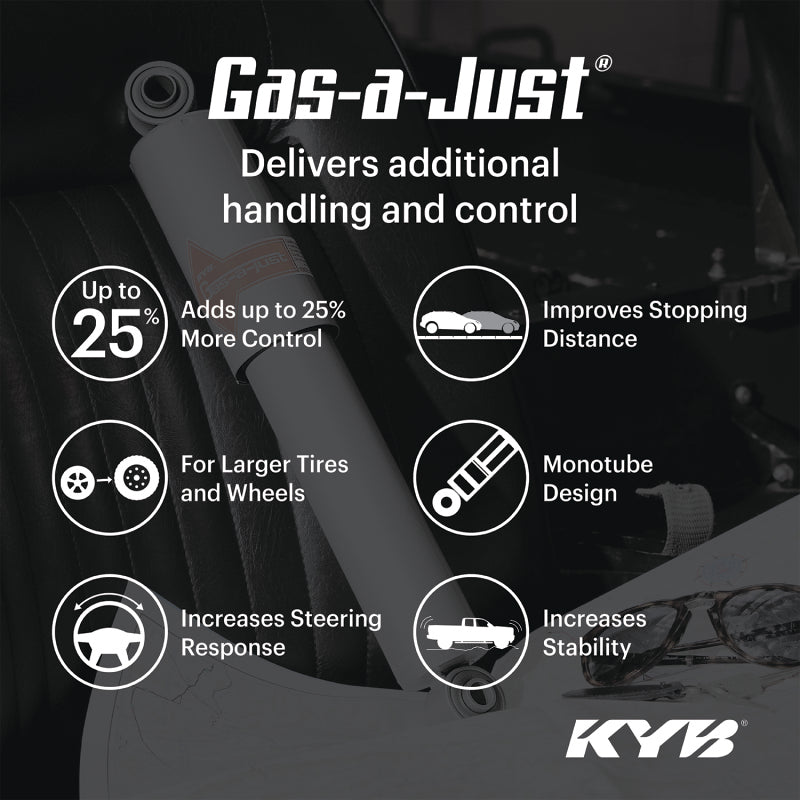 KYB Shocks & Struts Gas-A-Just Rear DODGE Colt (Exc. Colt Vista) 1977-80 HONDA Civic 1975-83 HYUNDAI