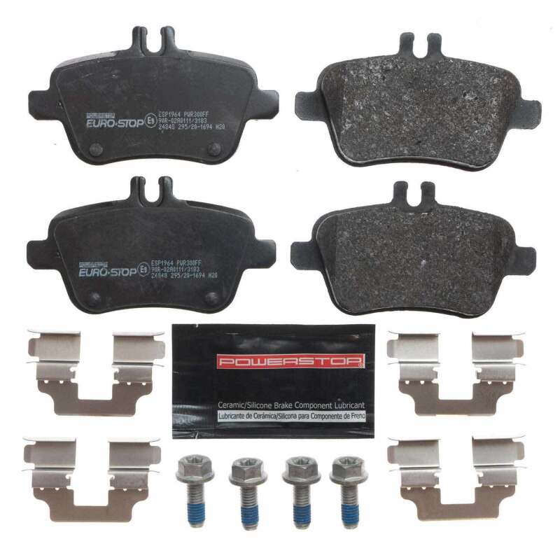 PowerStop 12-16 Mercedes-Benz SLK350 Euro-Stop ECE-R90 Rear Brake Pads