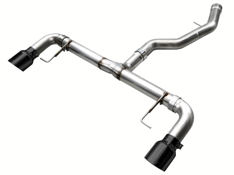 AWE Tuning Track Edition Axle Back Exhaust Diamond Black - BMW 19-23 330i / 21-23 430i Base G2X