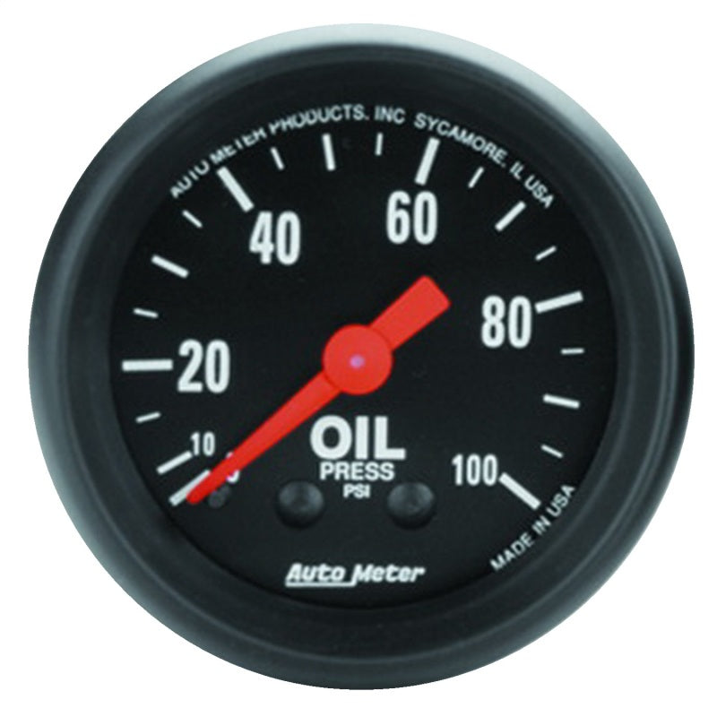 AutoMeter Z-Series 100 PSI Oil Pressure Gauge