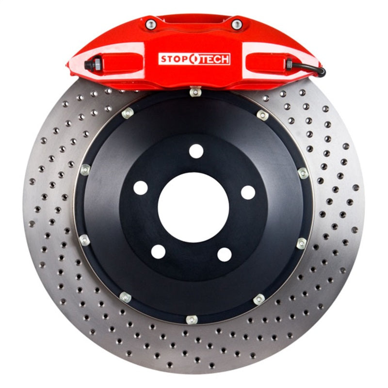 StopTech 06-09 BMW M5/M6 Rear Big Brake Kit Red ST-41 Calipers Drilled 380x32mm Rotors