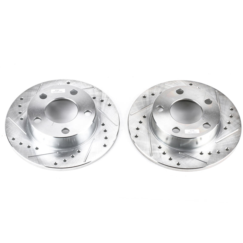 PowerStop 96-01 Audi A4 Quattro Rear Evolution Drilled & Slotted Rotors - Pair