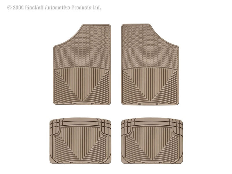 WeatherTech  71-82 Bentley Corniche Front And Rear Rubber Mats - Tan