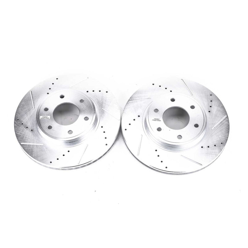 PowerStop 06-09 Chevrolet Trailblazer Front Evolution Drilled & Slotted Rotors - Pair