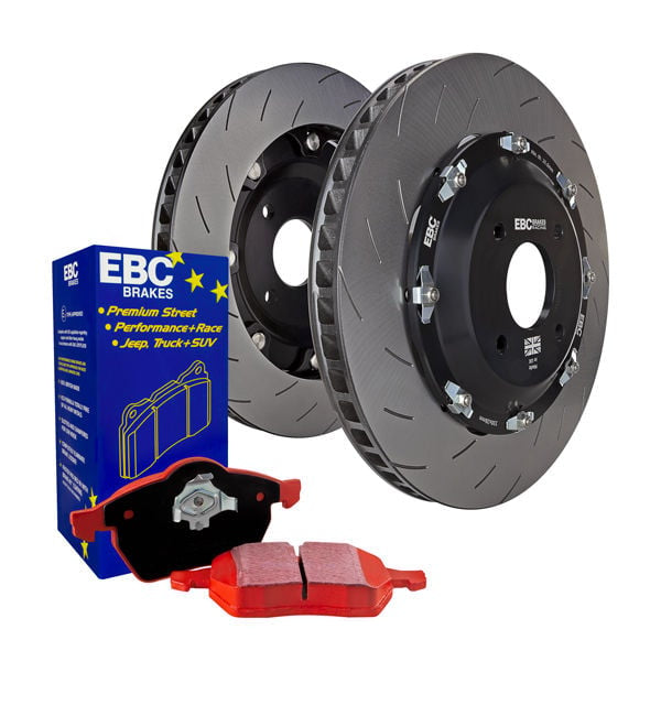 EBC Racing 2021+ BMW M3/M4 (G80/G82/G87) Rear Brake Kit w/ Ultimax Pads and 2pc SG Racing Rotors